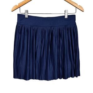 NWT Stitch Fix We Wander Micro Pleated Navy Blue Mini Skirt Athletic Skort sz XL